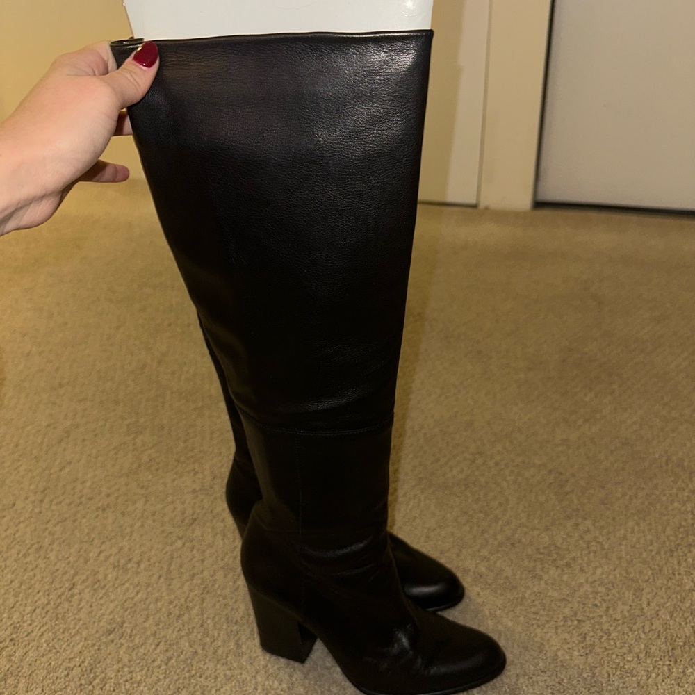 Stuart Weitzman Black Heeled Boots